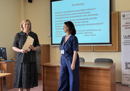 Podziękowanie dla prof. Jolanty Karbowniczek za wystąpienie podczas II Konferencji Naukowo-Metodycznej