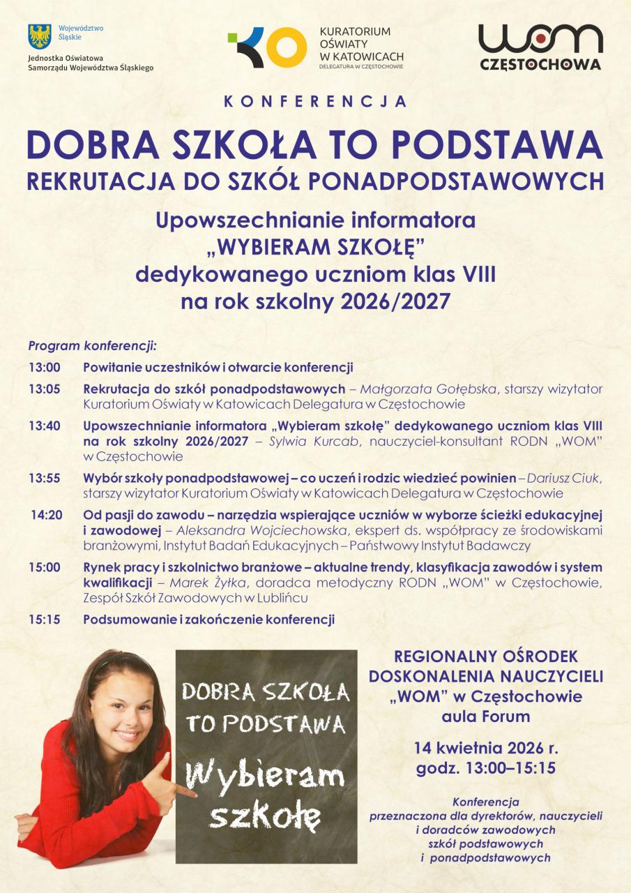 plakat konferencji o tematyce rekrutacyjnej