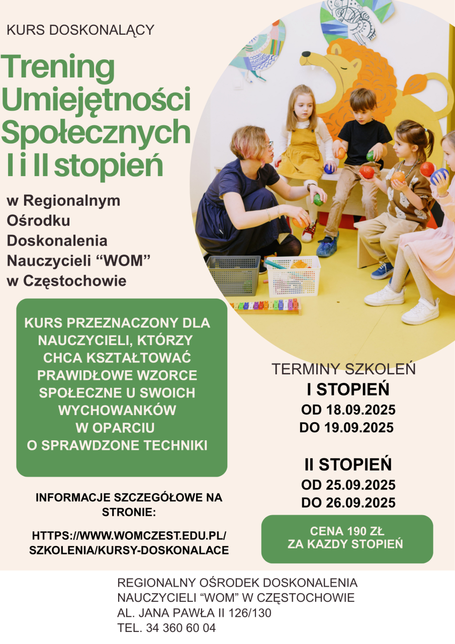 plakat - kurs doskonalący