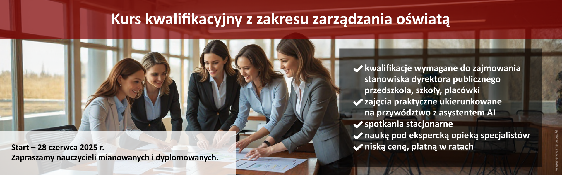 kurs kwalifikacyjny z zakresu zarządzania oświatą