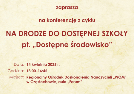 3 edycja - Na drodze do dostępnej szkoły - Plakat ogólny