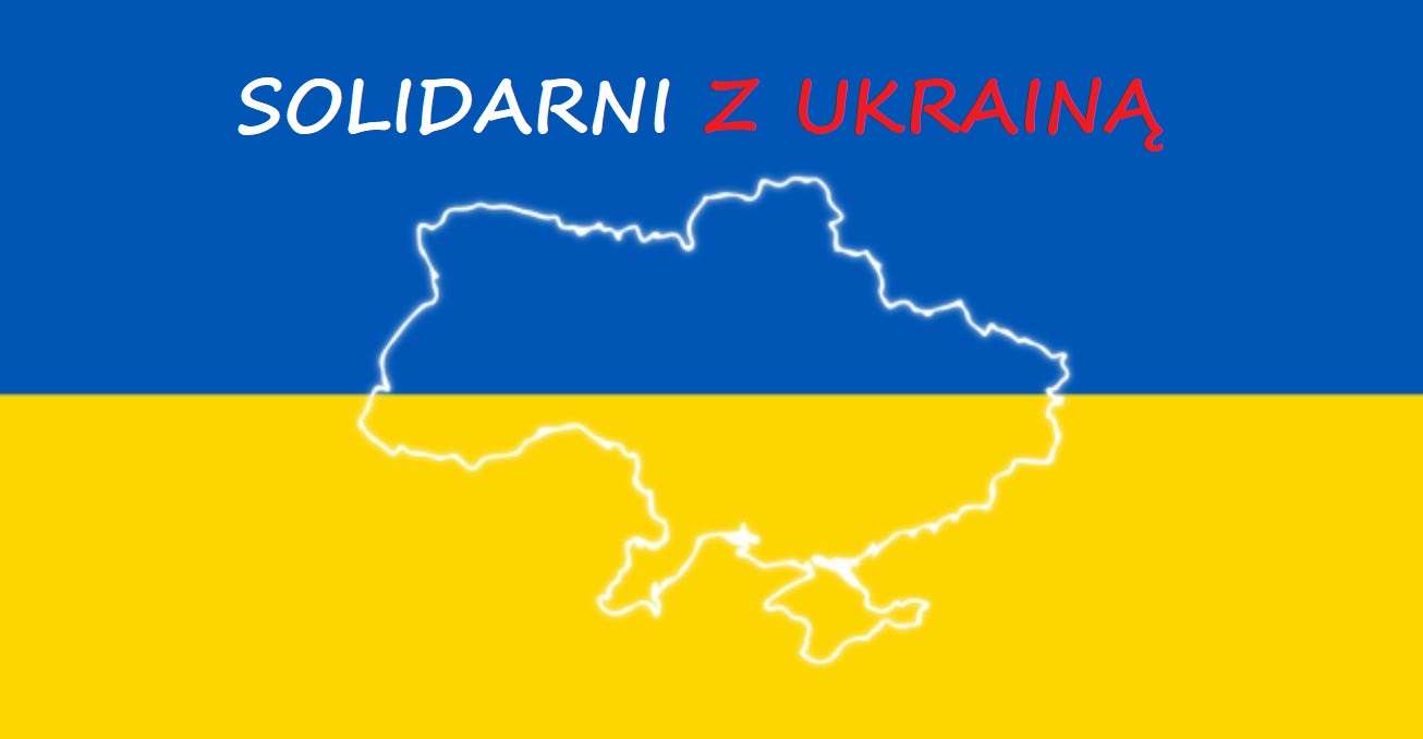 Solidarni z Ukrainą - baner